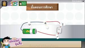 สื่อการเรียนการสอน การต่อวงจรไฟฟ้าอย่างง่าย ตอน วงจรไฟฟ้าปิด และวงจรไฟฟ้าเปิดป.6วิทยาศาสตร์