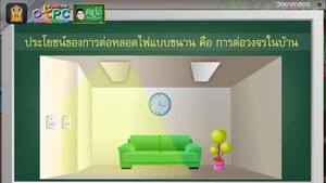 สื่อการเรียนการสอน การต่อหลอดไฟฟ้าแบบขนาน ป.6 วิทยาศาสตร์