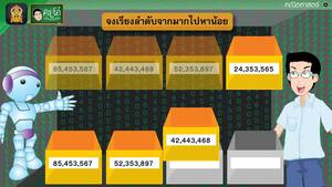 สื่อการเรียนการสอน การเรียงลำดับจำนวน ป.5 คณิตศาสตร์